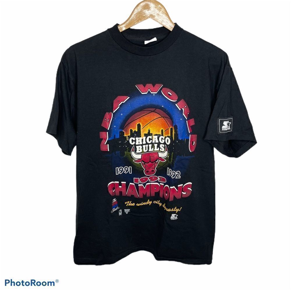 Vintage 1993 Chicago Bulls NBA World Champions Single Stitch Tshirt Tee Medium M